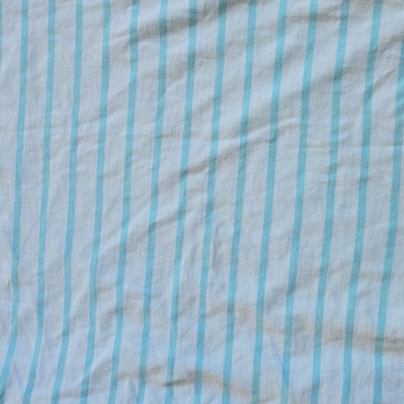 J. Crew aqua & white stripe puff sleeve t-shirt size medium - Picture 6 of 11